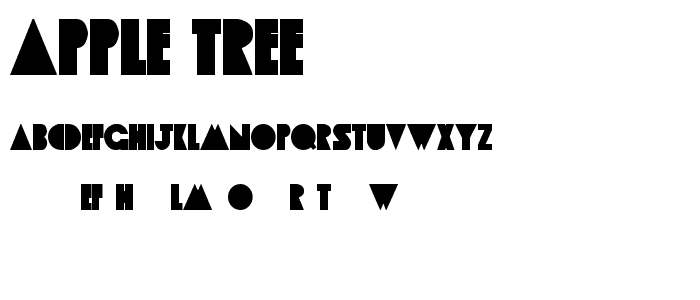 Apple Tree font